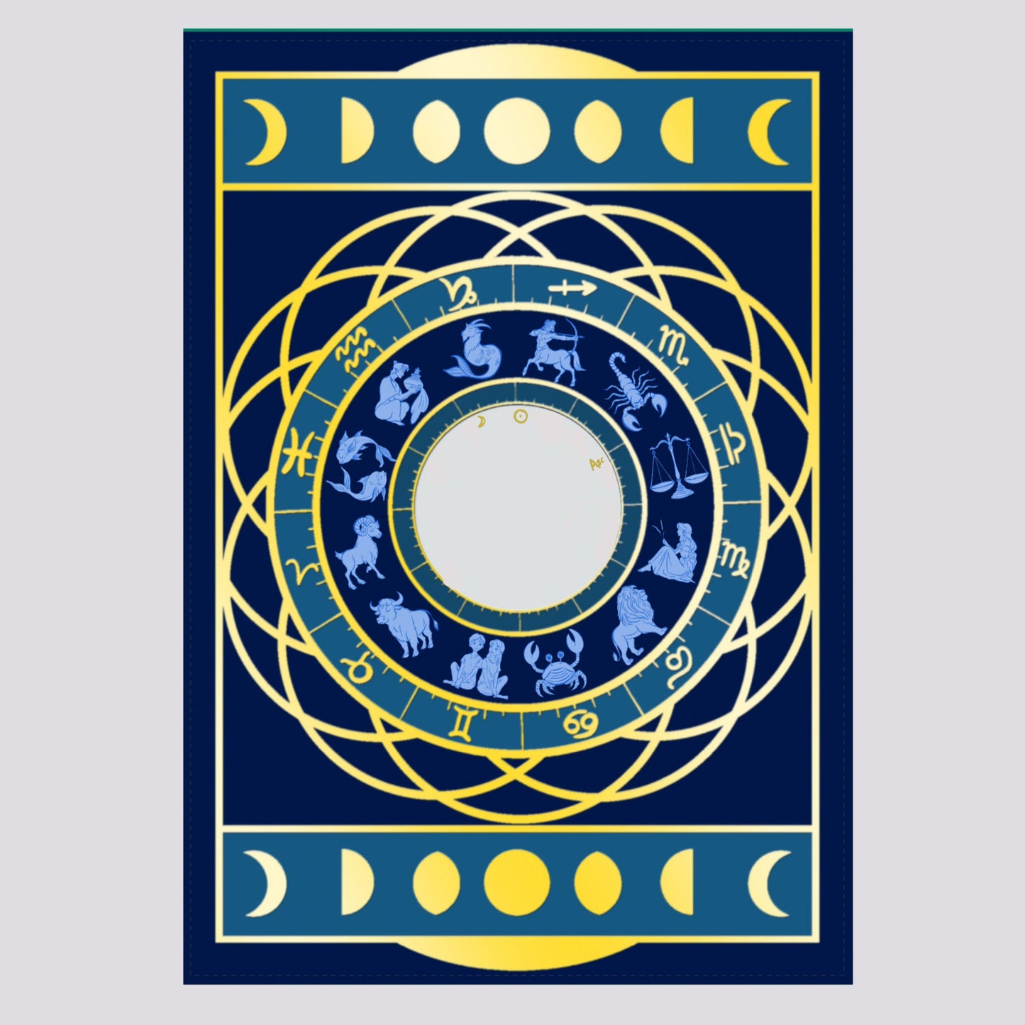 Bespoke Gold Foil Astrological Chart š