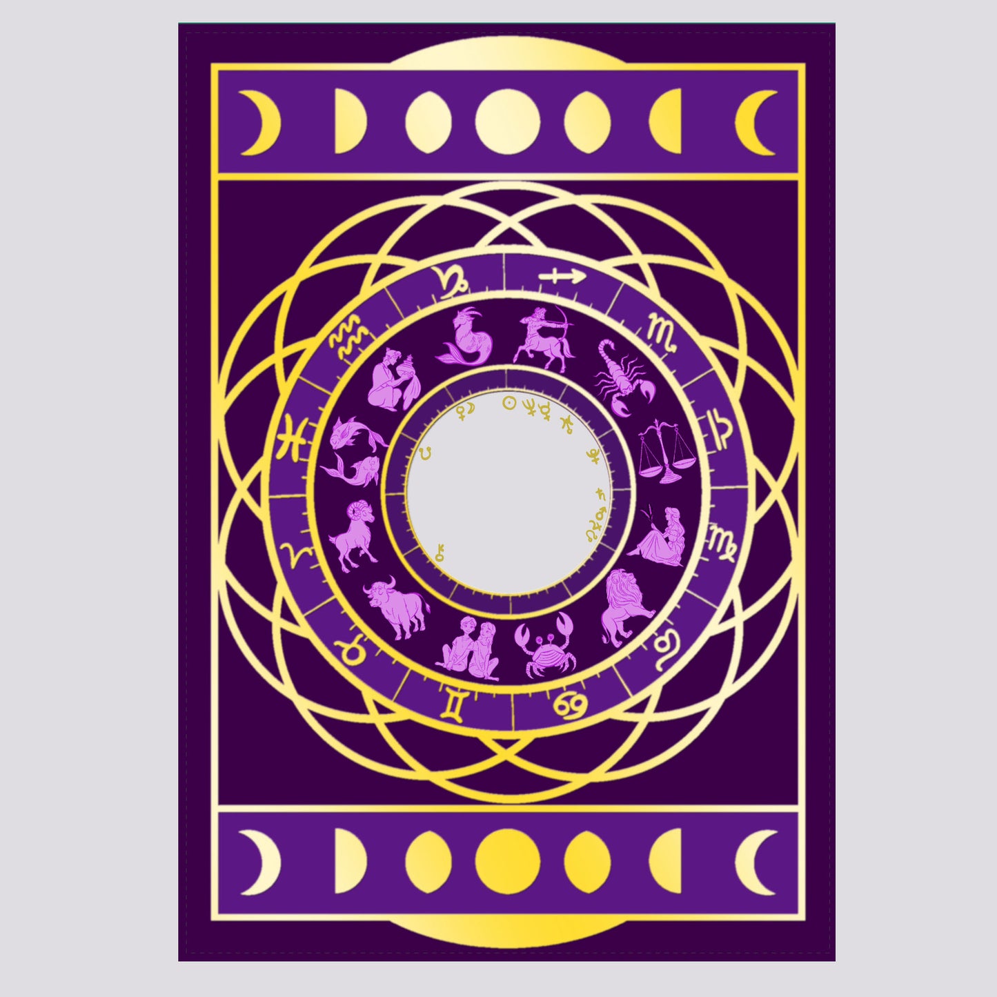 Bespoke Gold Foil Natal Chart š