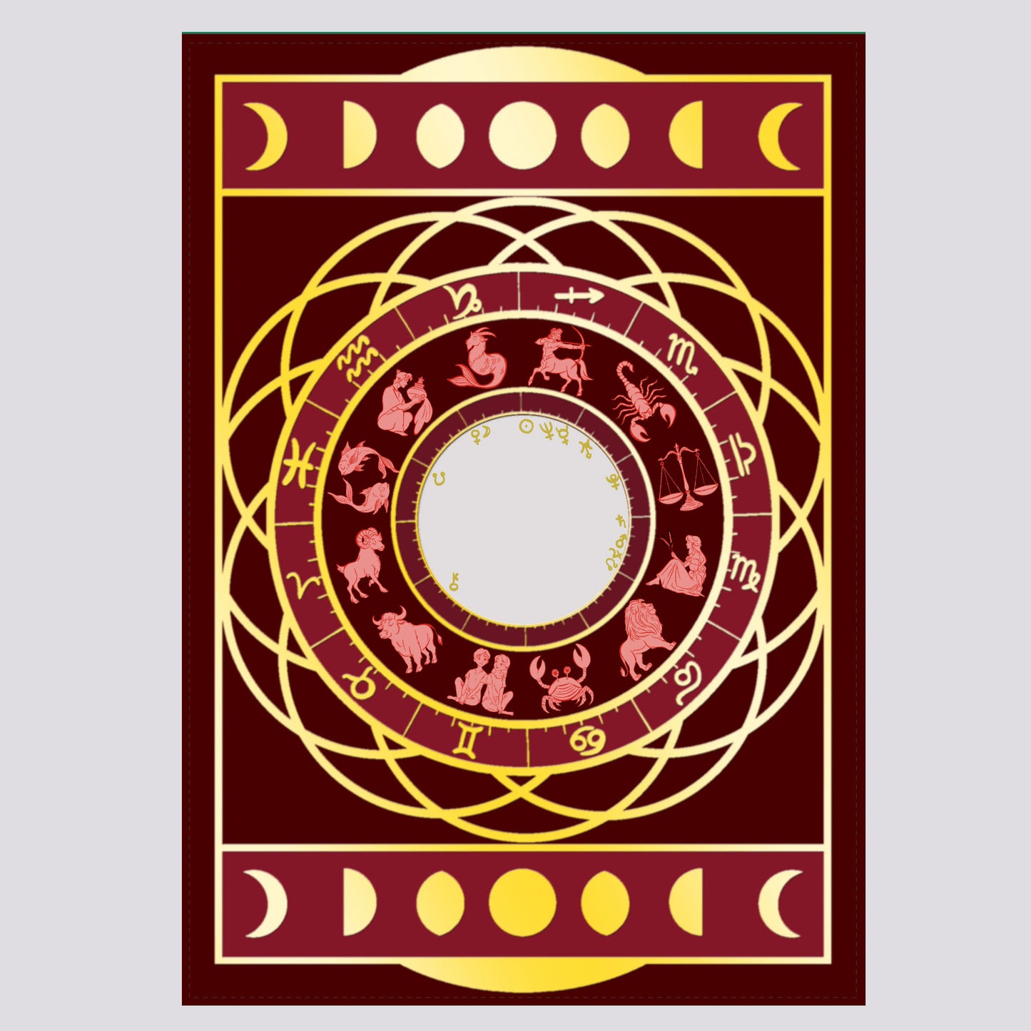 Bespoke Gold Foil Natal Chart š