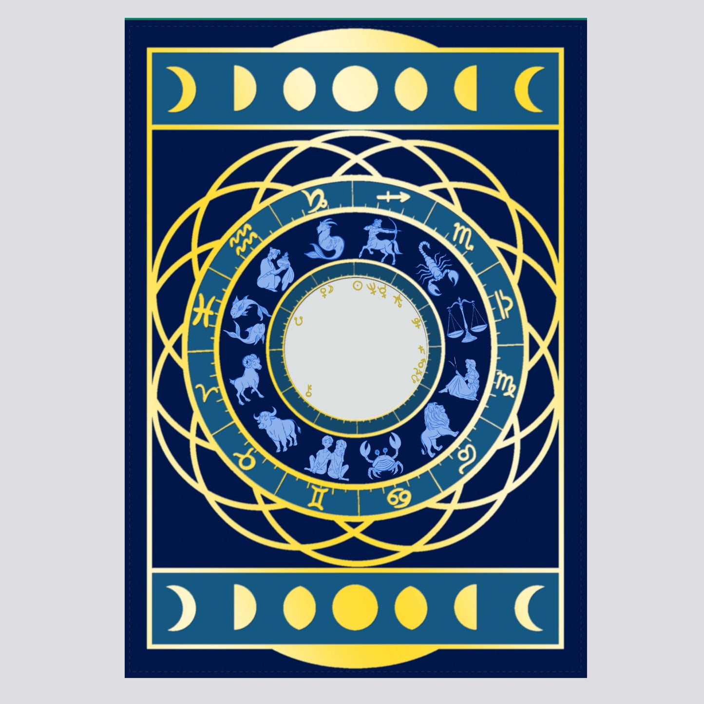Bespoke Gold Foil Natal Chart š