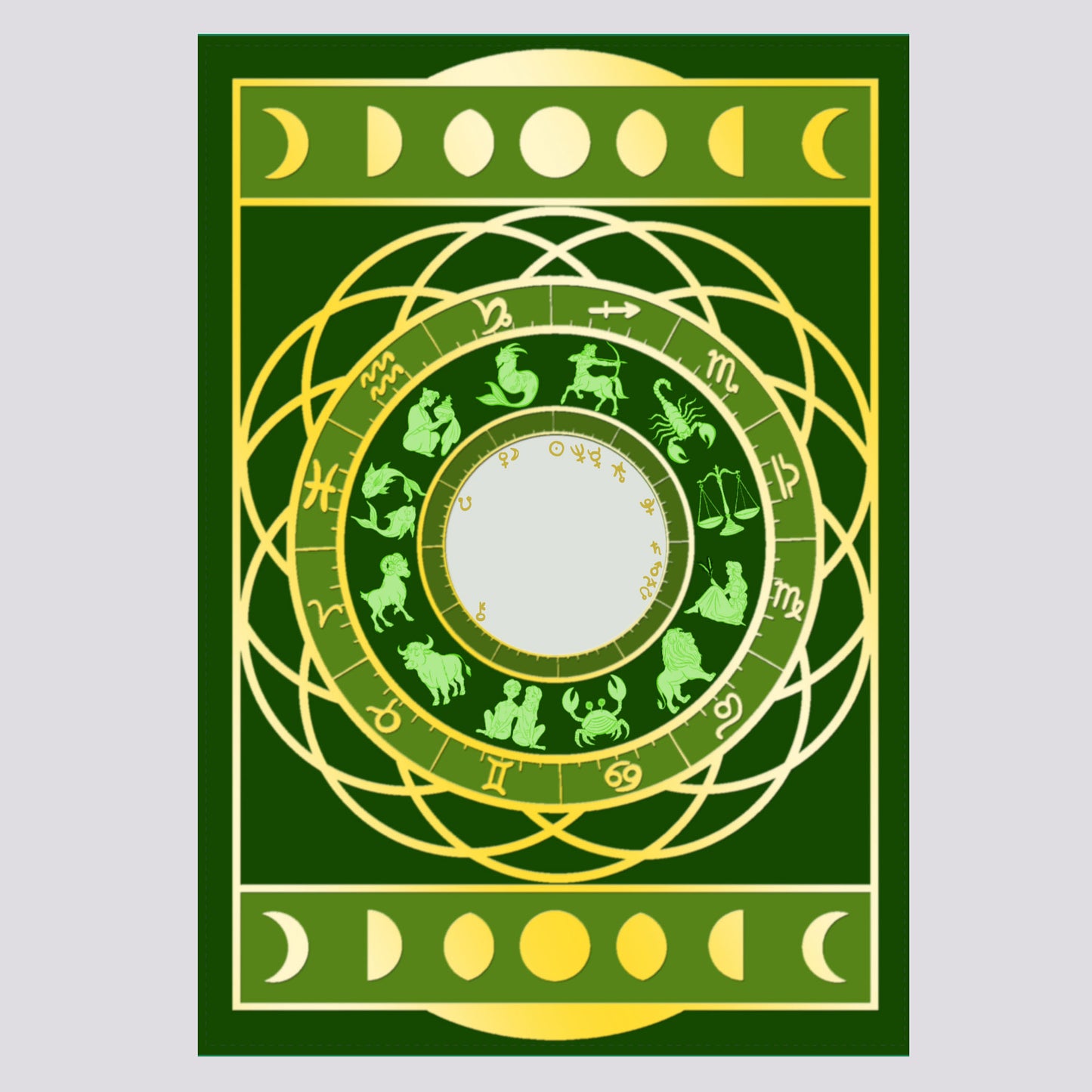 Bespoke Gold Foil Natal Chart š