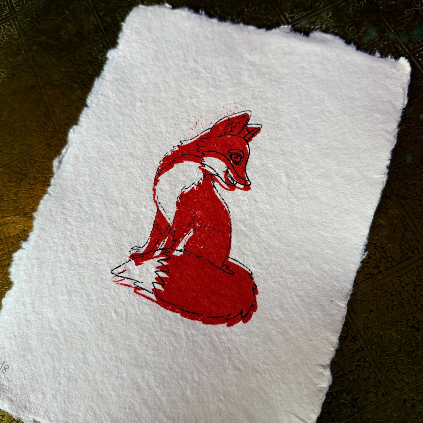 Ltd. Edition Gocco Print: Offset Vixen