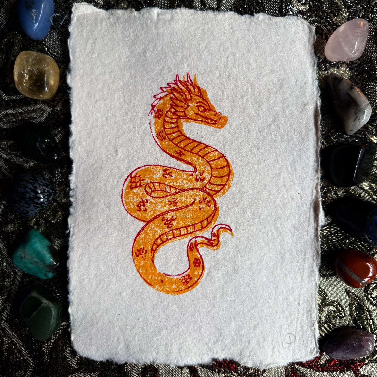 Ltd. Edition Gocco Print: Offset Python