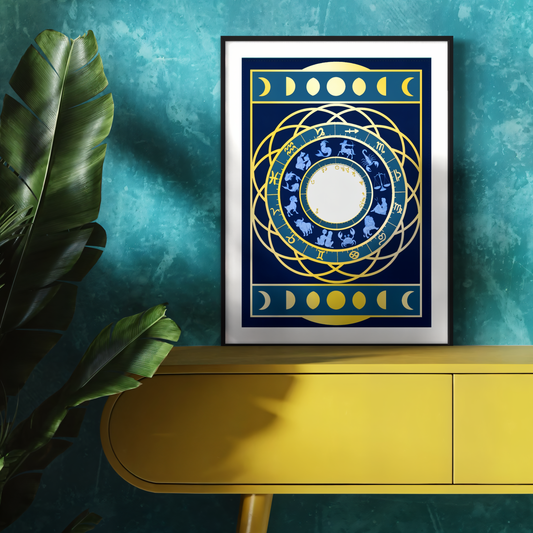 Bespoke Gold Foil Natal Chart 🌙
