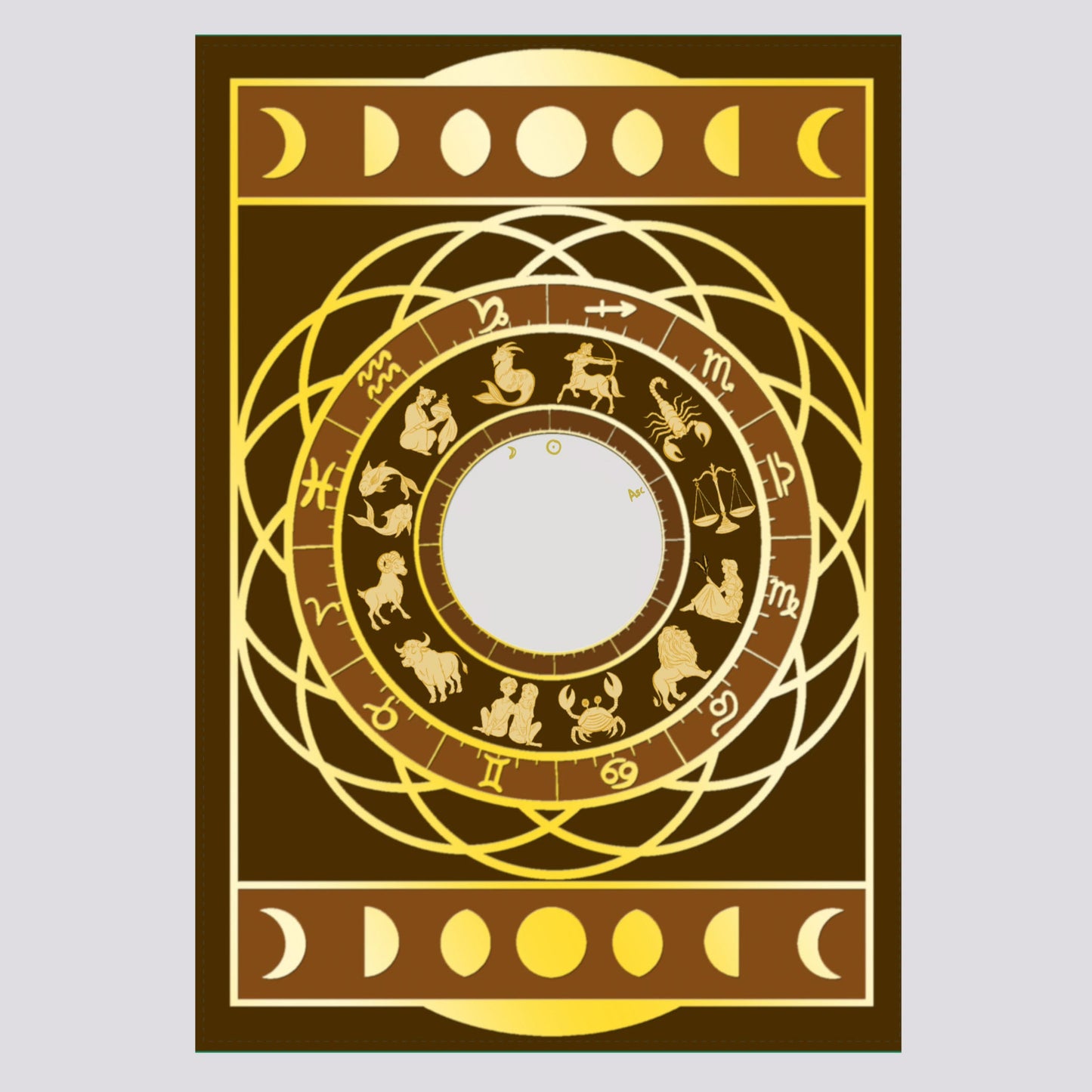 Bespoke Gold Foil Astrological Chart 🌙