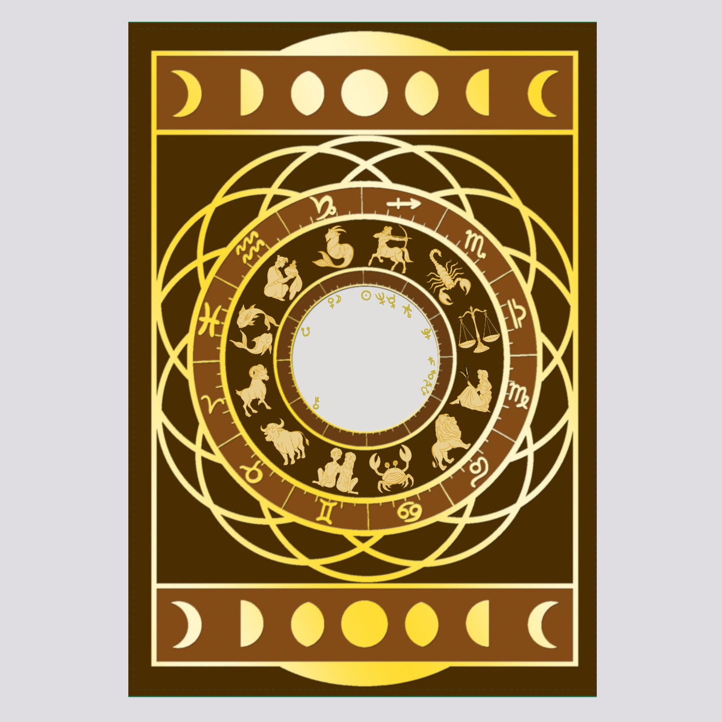 Bespoke Gold Foil Natal Chart 🌙
