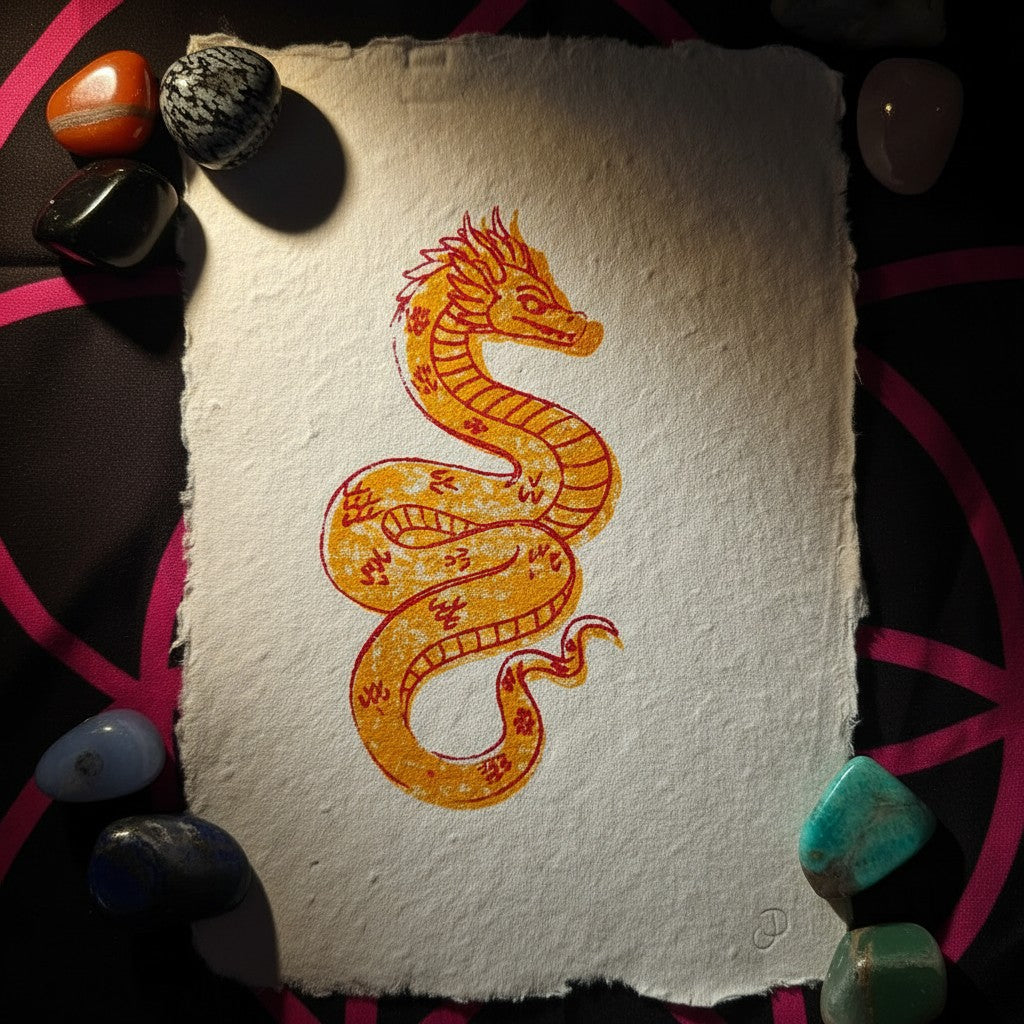 Ltd. Edition Gocco Print: Offset Python